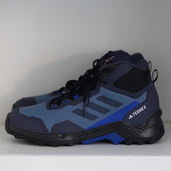adidas Men Eastrail 2.0 Mid RAIN.RDY Waterproof Hiking Shoes Blue US 10.5